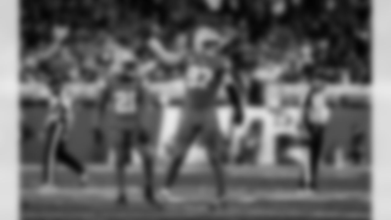 Detroit Lions edge rusher Aidan Hutchinson (97) during an NFL football game against the Chicago Bears on Sunday, Sept. 14, 2025 in Detroit. (Jeff Nguyen/Detroit Lions via AP)