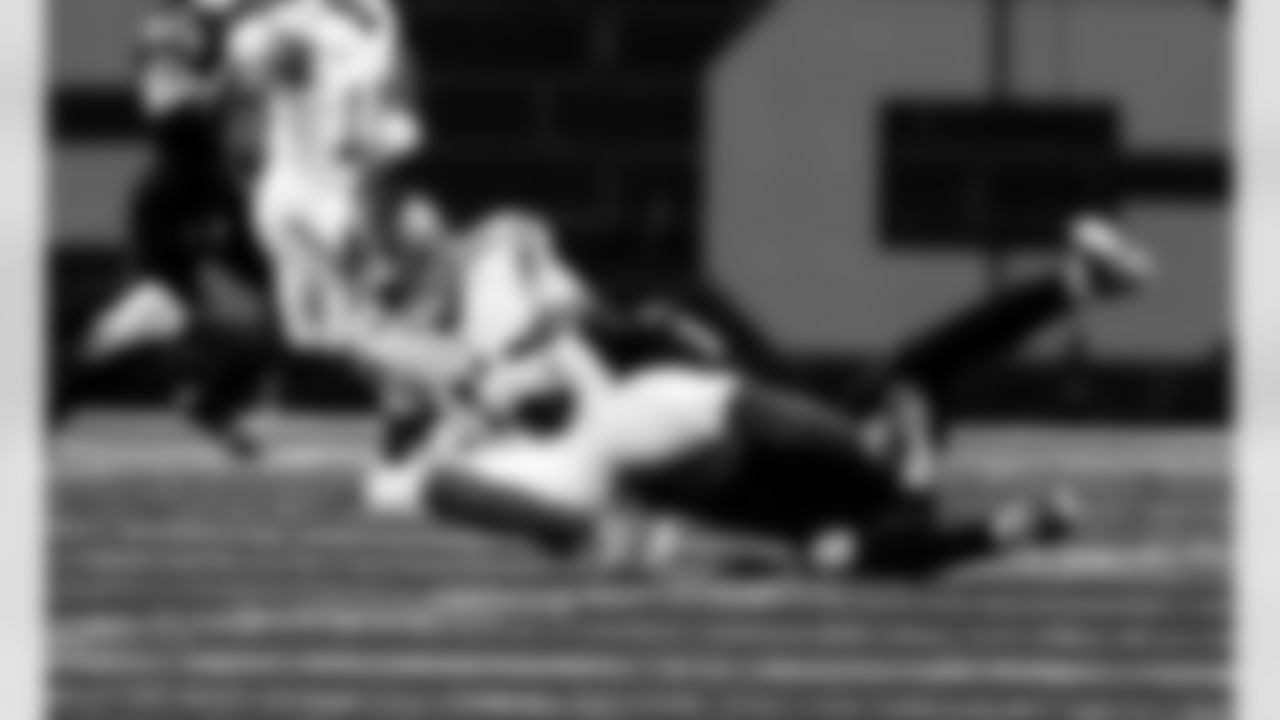 Detroit Lions edge rusher Aidan Hutchinson (97) sacks New York Giants quarterback Jameis Winston (19) during an NFL football game against the New York Giants on Sunday, Nov. 23, 2025 in Detroit. (Jeff Nguyen/Detroit Lions via AP)