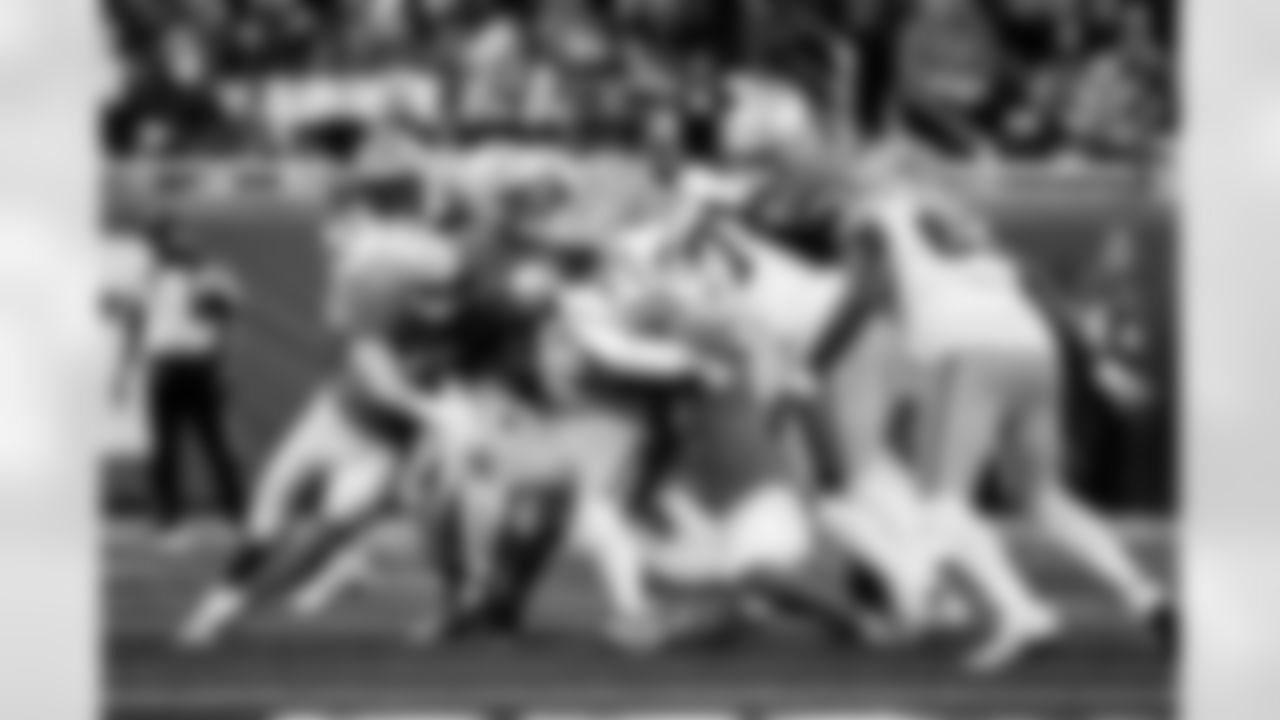 Detroit Lions edge rusher Aidan Hutchinson (97) during an NFL football game against the Green Bay Packers on Thursday, Nov. 27, 2025 in Detroit. (Jeff Nguyen/Detroit Lions via AP)