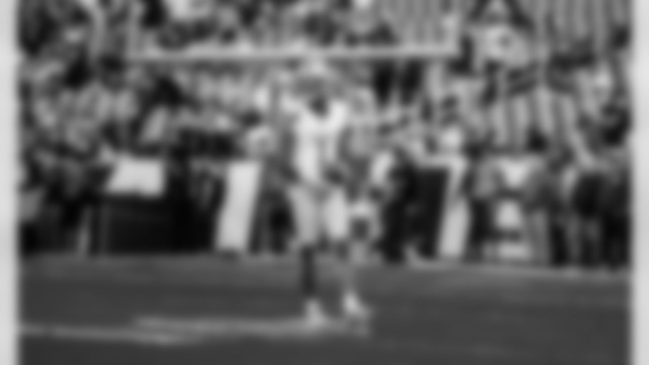 Detroit Lions wide receiver Jameson Williams (1) before an NFL football game against the Washington Commanders on Sunday, Nov. 9, 2025 in Landover, Md. (Jeff Nguyen/Detroit Lions via AP)