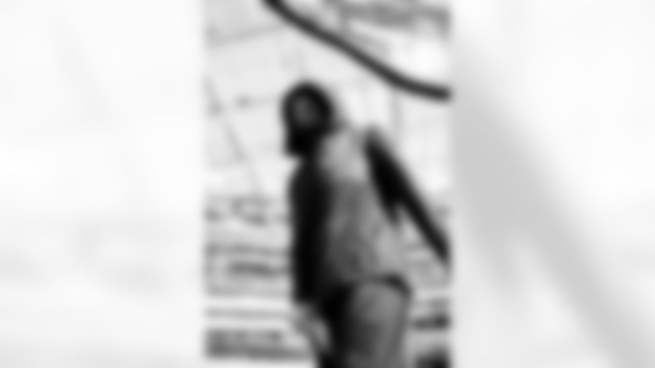 Detroit Lions running back Jahmyr Gibbs (0) before an NFL football game against the Los Angeles Rams on Sunday, Dec. 14, 2025 in Inglewood, Calif. (Jeff Nguyen/Detroit Lions via AP)