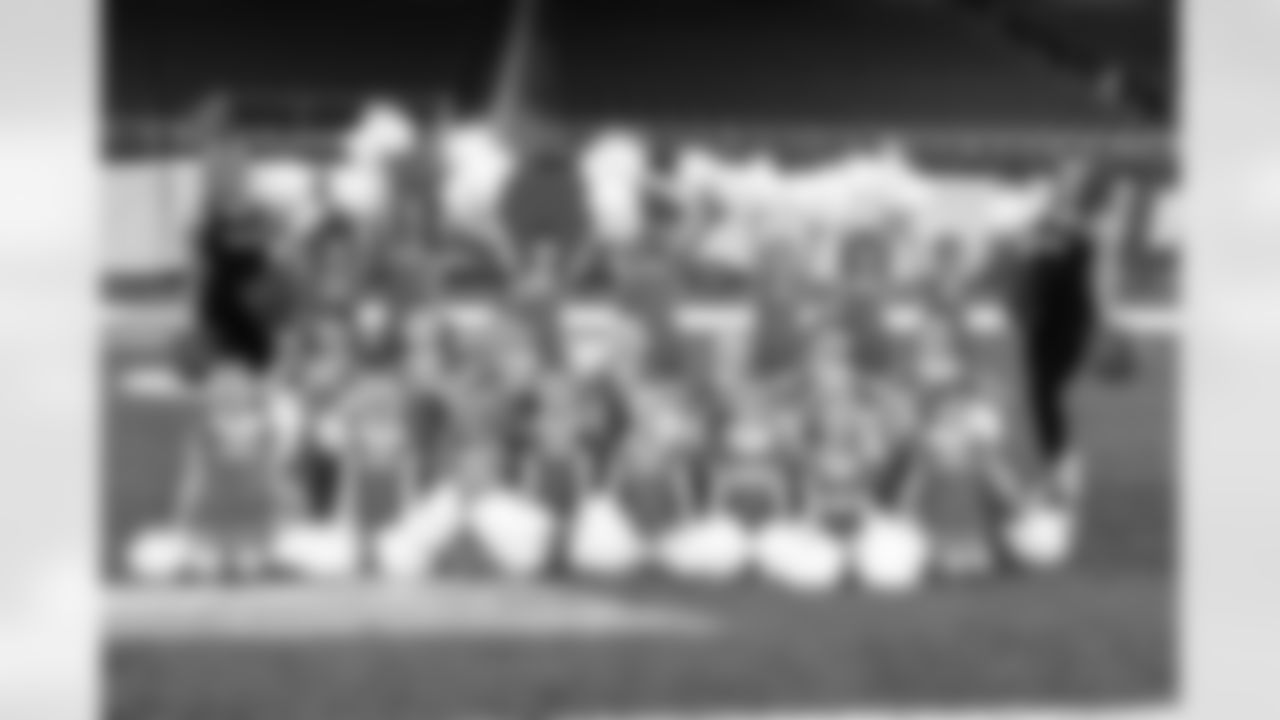 Participants during the junior cheer clinic at Ford Field on Dec. 7, 2025 in Detroit. (Mike Ferdinande/Detroit Lions)
