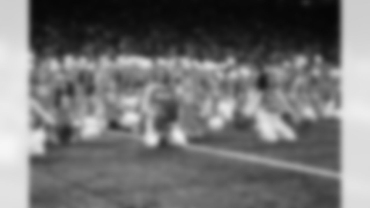 Junior Cheer participants perform at halftime during an NFL football game against the Pittsburgh Steelers on Sunday, Dec. 21, 2025 in Detroit. (Mike Ferdinande/Detroit Lions)