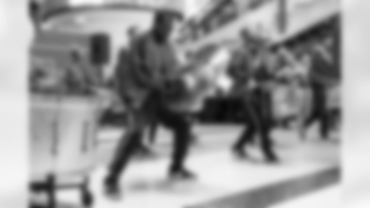 Detroit Lions Honolulu Boom performs before an NFL football game against the Minnesota Vikings on Sunday, Nov. 2, 2025 in Detroit. (Mike Ferdinande/Detroit Lions)