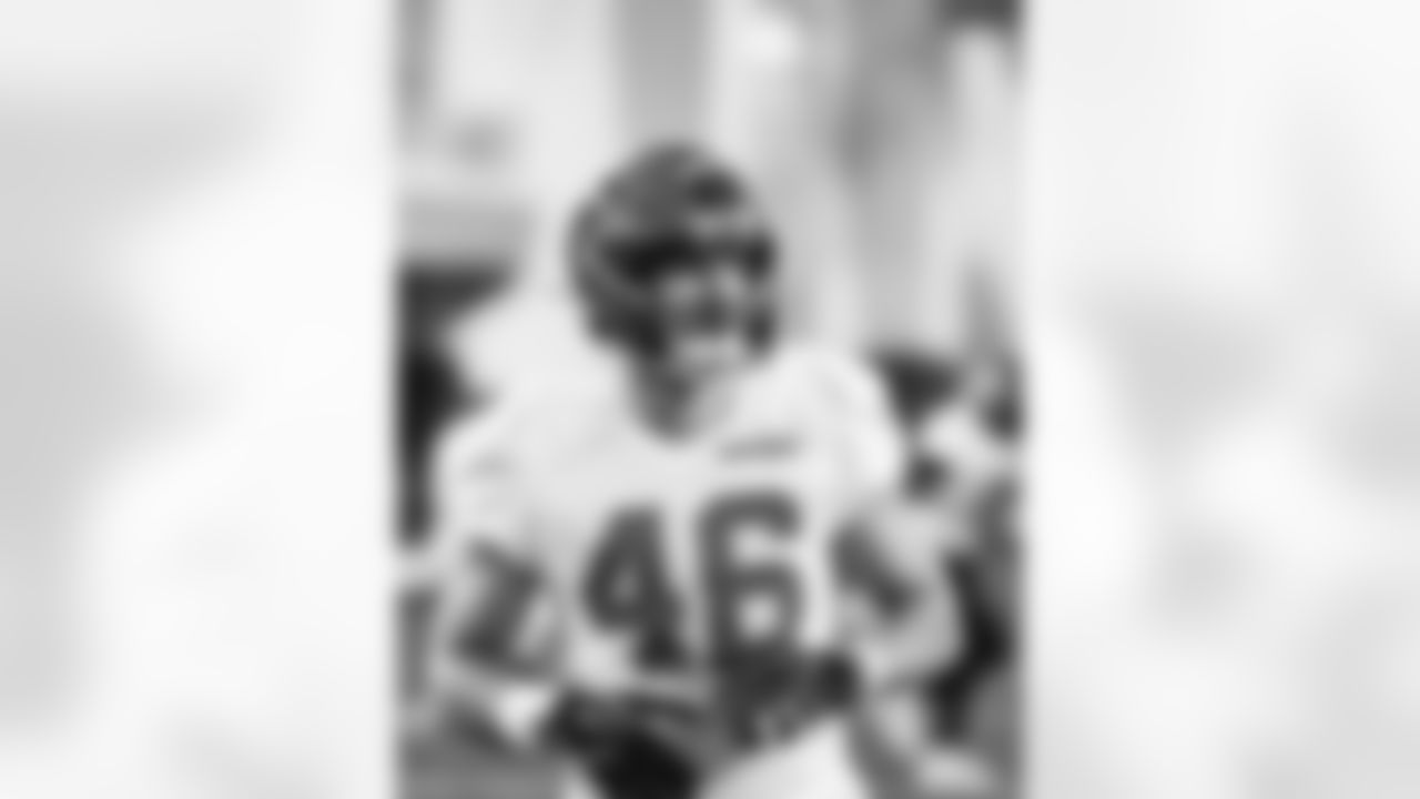 Detroit Lions linebacker Jack Campbell (46) during practice at the Meijer Performance Center on Nov. 20, 2025 in Allen Park, Mich. (Jeff Nguyen/Detroit Lions)