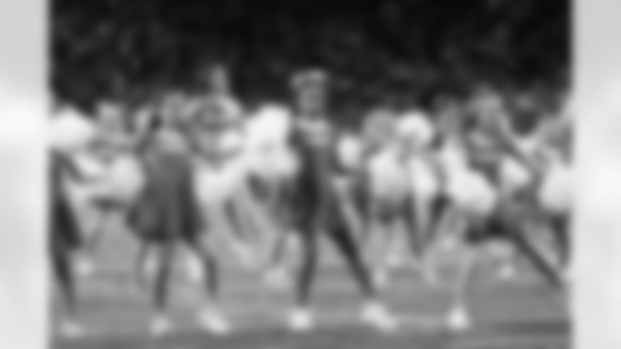 Detroit Lions Junior Cheer Clinic performs at halftime during an NFL football game against the Pittsburgh Steelers on Sunday, Dec. 21, 2025 in Detroit. (Jeff Nguyen/Detroit Lions via AP)