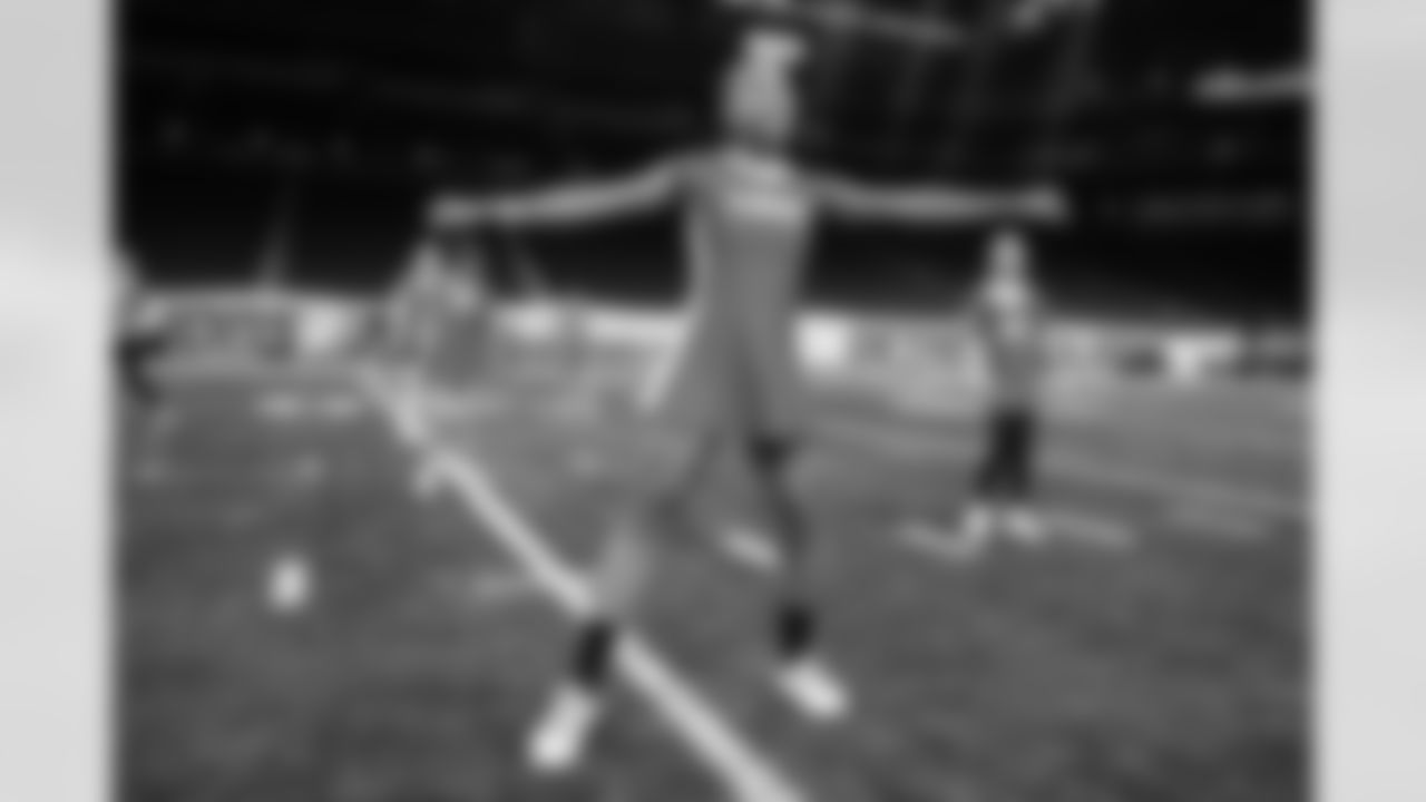 Participants during the junior cheer clinic at Ford Field on Dec. 7, 2025 in Detroit. (Mike Ferdinande/Detroit Lions)