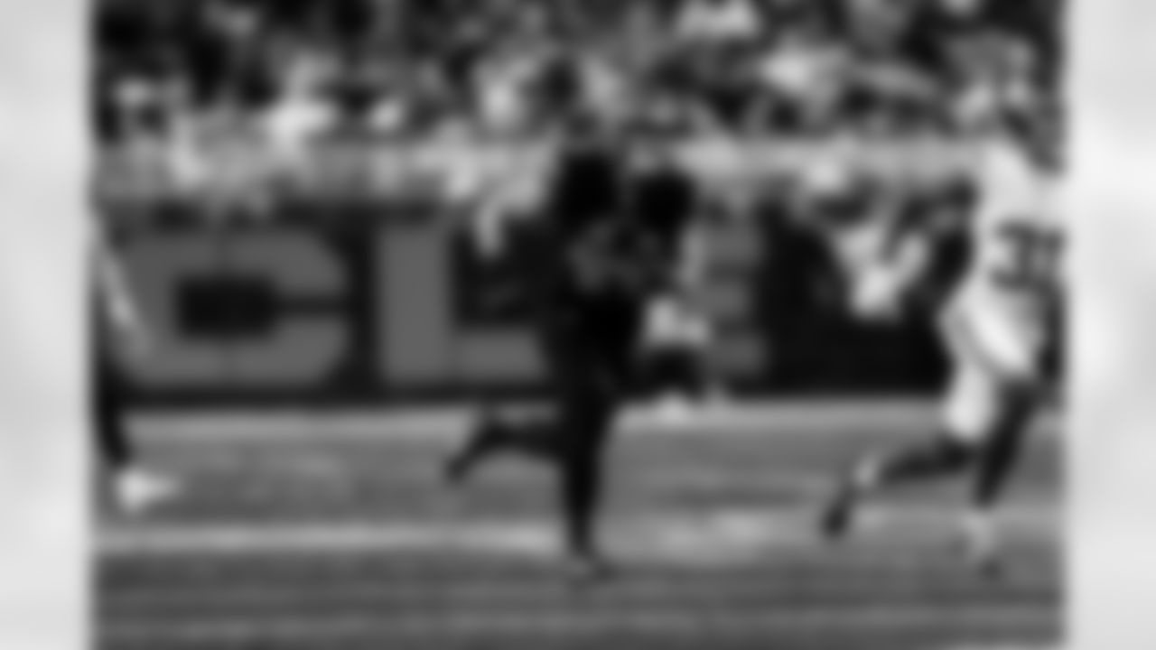 Detroit Lions linebacker Malcolm Rodriguez (44) during an NFL football game against the New York Giants on Sunday, Nov. 23, 2025 in Detroit. (Jeff Nguyen/Detroit Lions via AP)