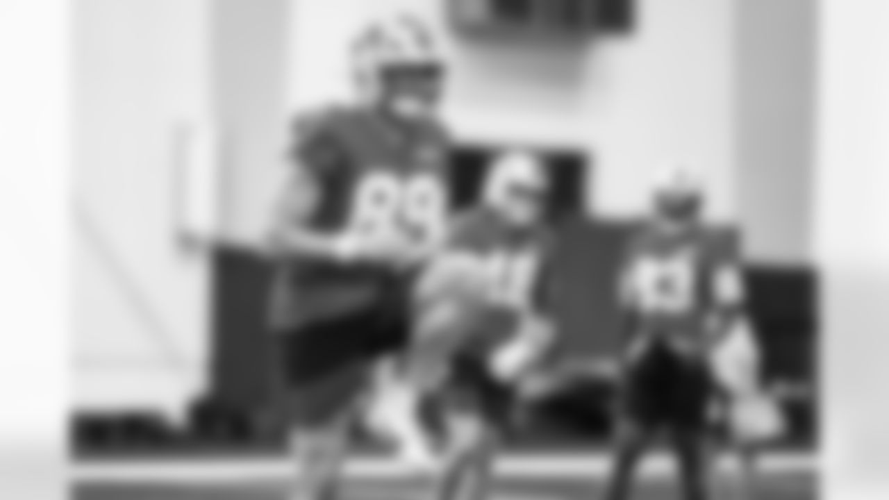 Detroit Lions tight end Brock Wright (89) during practice at the Meijer Performance Center on Sept. 12, 2025 in Allen Park, Mich. (Jeff Nguyen/Detroit Lions)