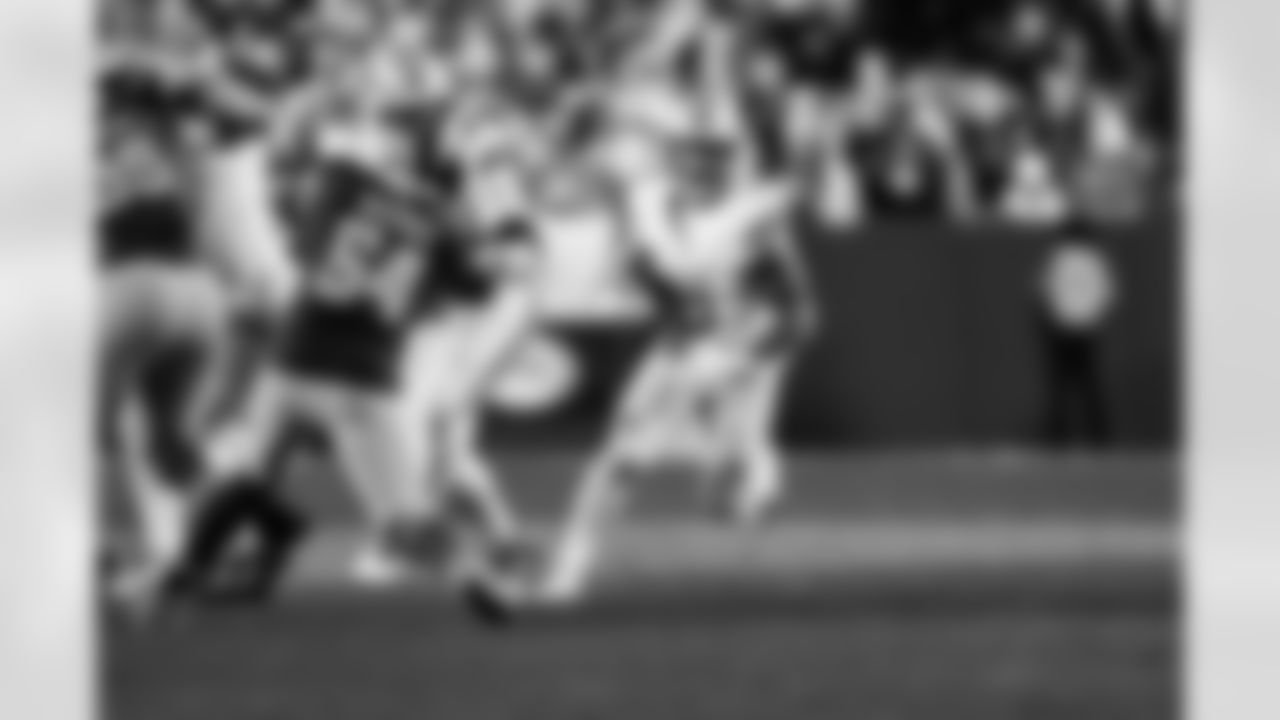 Detroit Lions running back David Montgomery (5) during an NFL football game against the Washington Commanders on Sunday, Nov. 9, 2025 in Landover, Md. (Jeff Nguyen/Detroit Lions via AP)