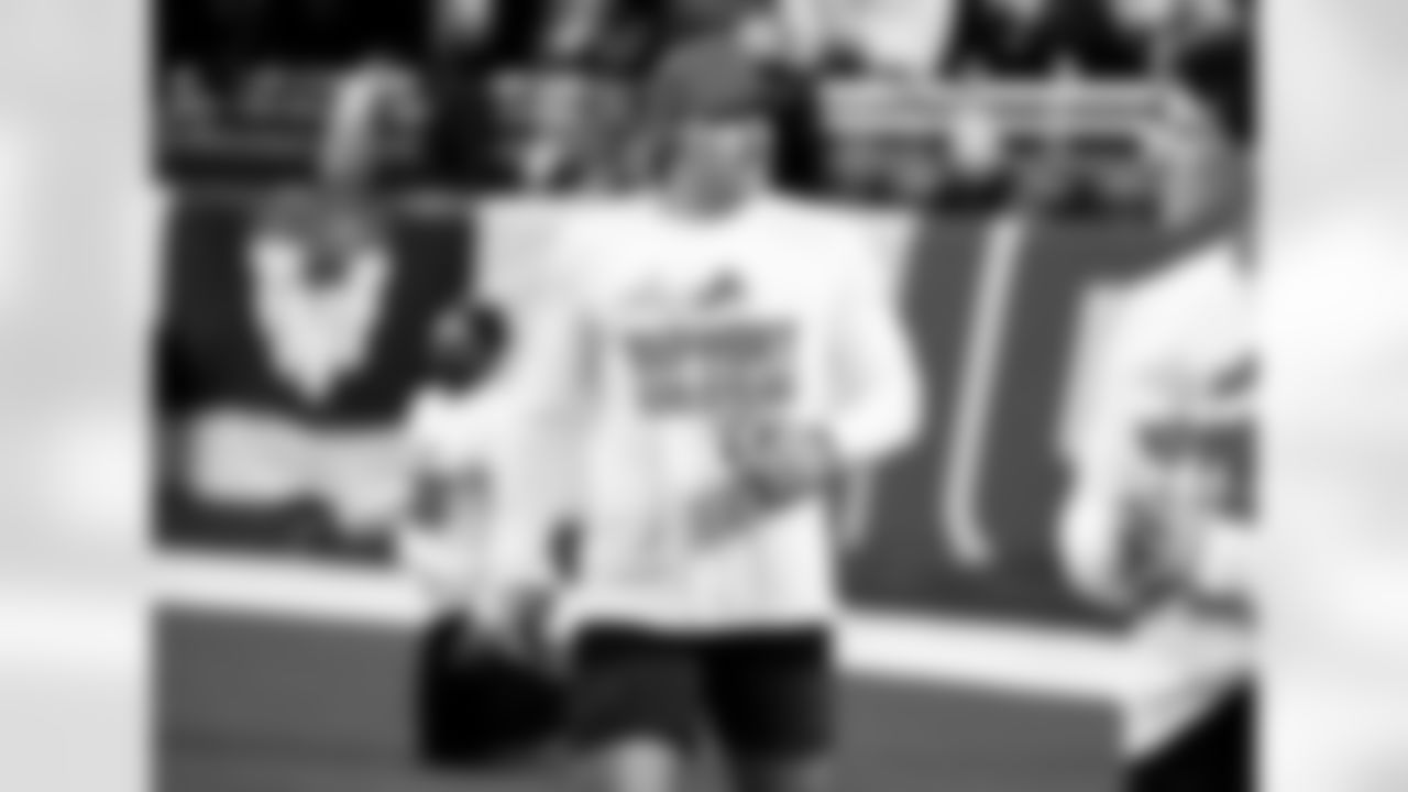 Detroit Lions linebacker Malcolm Rodriguez (44) before an NFL football game against the Dallas Cowboys on Thursday, Dec. 4, 2025 in Detroit. (Jeff Nguyen/Detroit Lions via AP)