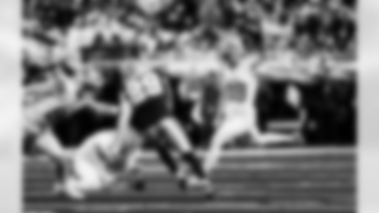 Detroit Lions kicker Jake Bates (39) during an NFL football game against the Dallas Cowboys on Thursday, Dec. 4, 2025 in Detroit. (Jeff Nguyen/Detroit Lions via AP)