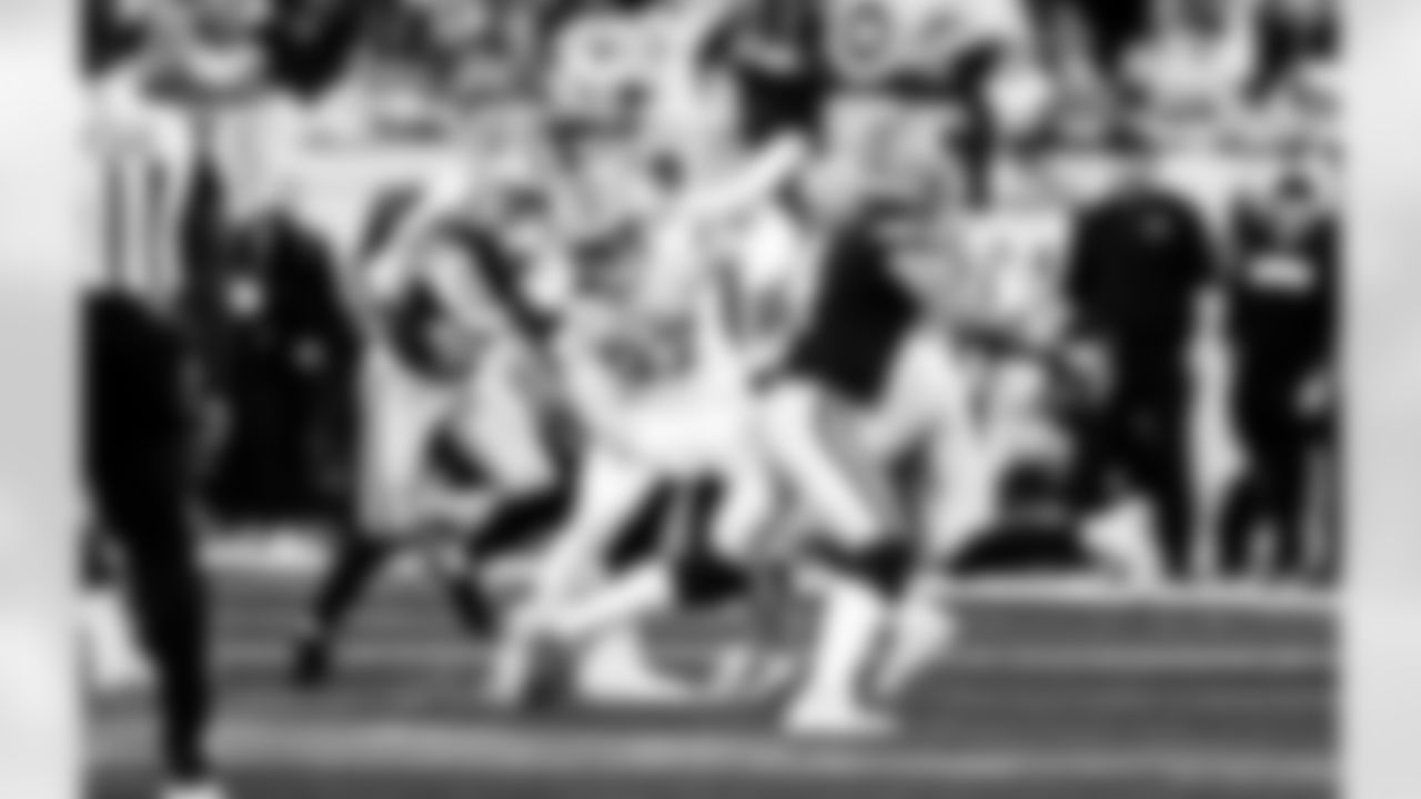 Detroit Lions edge rusher Aidan Hutchinson (97) during an NFL football game against the Dallas Cowboys on Thursday, Dec. 4, 2025 in Detroit. (Jeff Nguyen/Detroit Lions via AP)