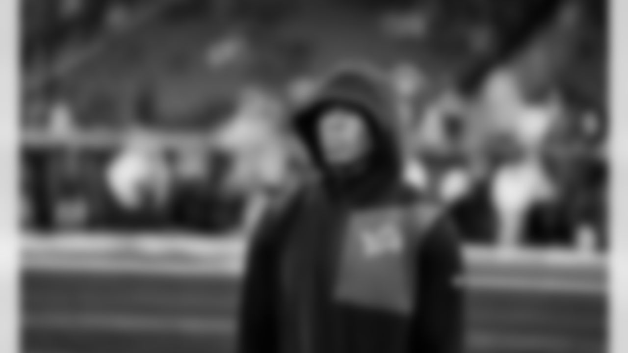 Detroit Lions running back Jahmyr Gibbs (0) before to an NFL football game against the New York Giants on Sunday, Nov. 23, 2025 in Detroit. (Jeff Nguyen/Detroit Lions via AP)