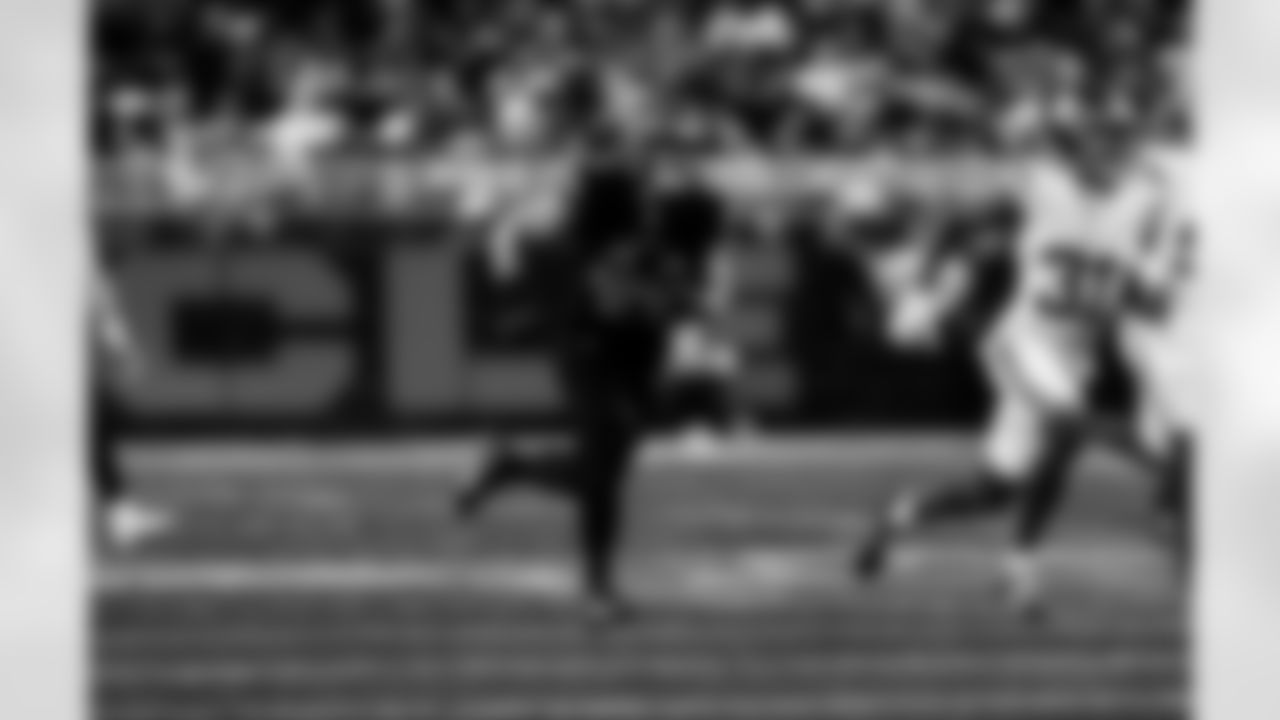 Detroit Lions linebacker Malcolm Rodriguez (44) during an NFL football game against the New York Giants on Sunday, Nov. 23, 2025 in Detroit. (Jeff Nguyen/Detroit Lions via AP)