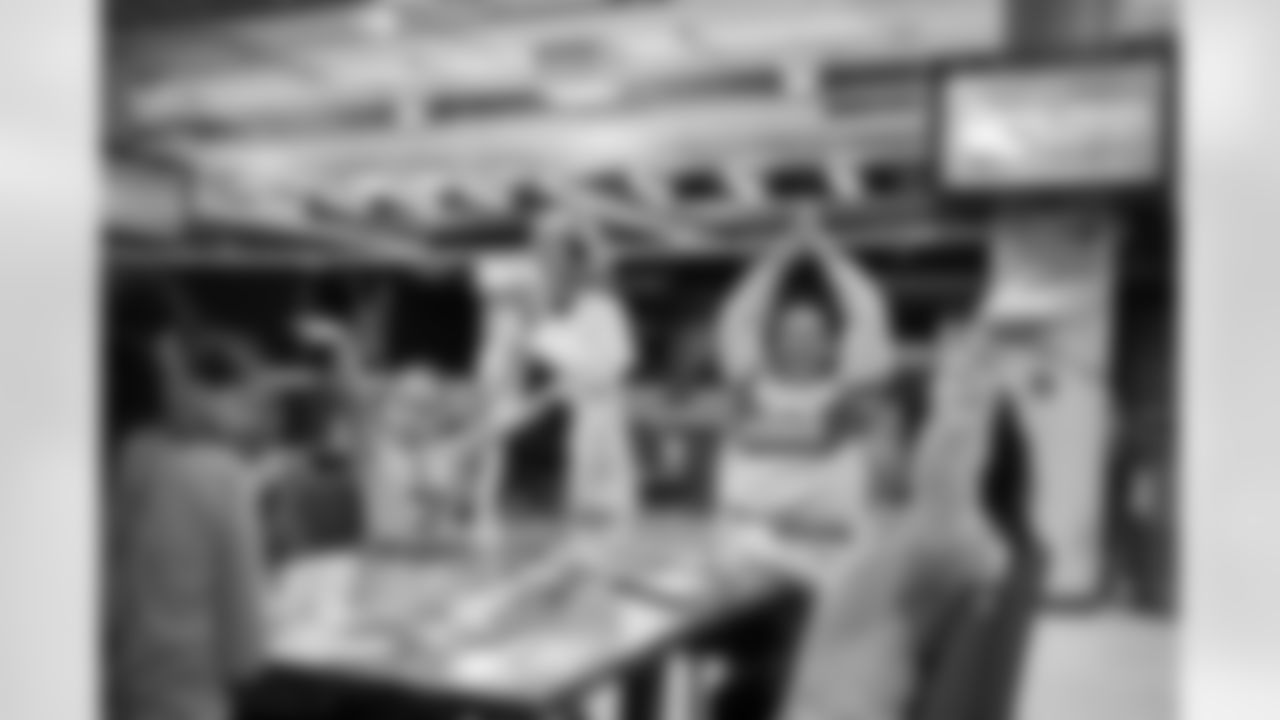 Students problem solving with Detroit PBS' Odd Squad during the One Pride Literacy Fest at Ford Field on Oct. 28, 2025 in Detroit. (Steven Stark/Detroit Lions)