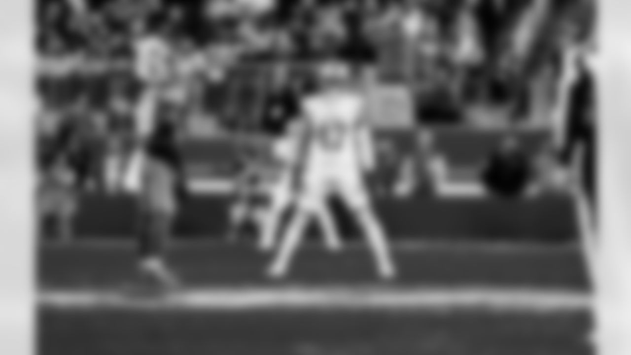 Detroit Lions linebacker Ezekiel Turner (47) during an NFL football game against the San Francisco 49ers on Dec. 30, 2024 in Santa Clara. (Josh Mandujano/Detroit Lions via AP)