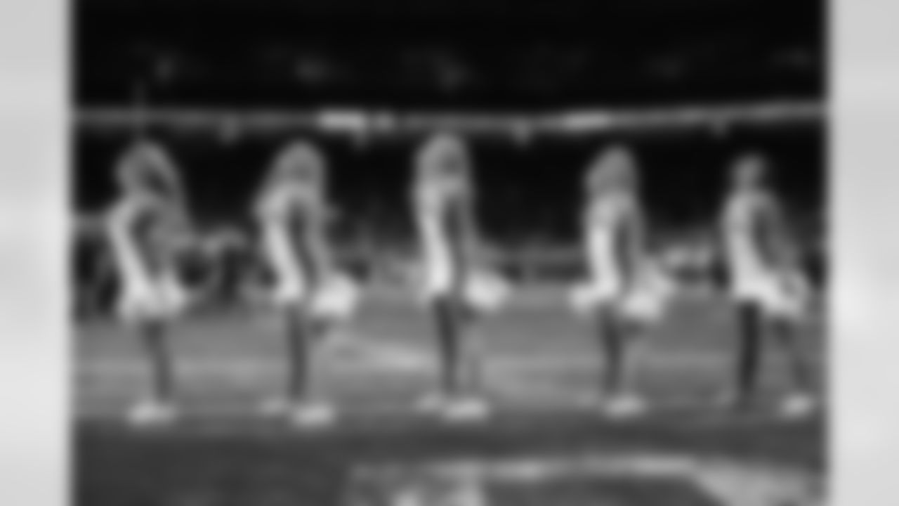 Detroit Lions Cheerleaders perform during a NFL football game against the Chicago Bears on November 19, 2023 in Detroit. (Mike Ferdinande/Detroit Lions)