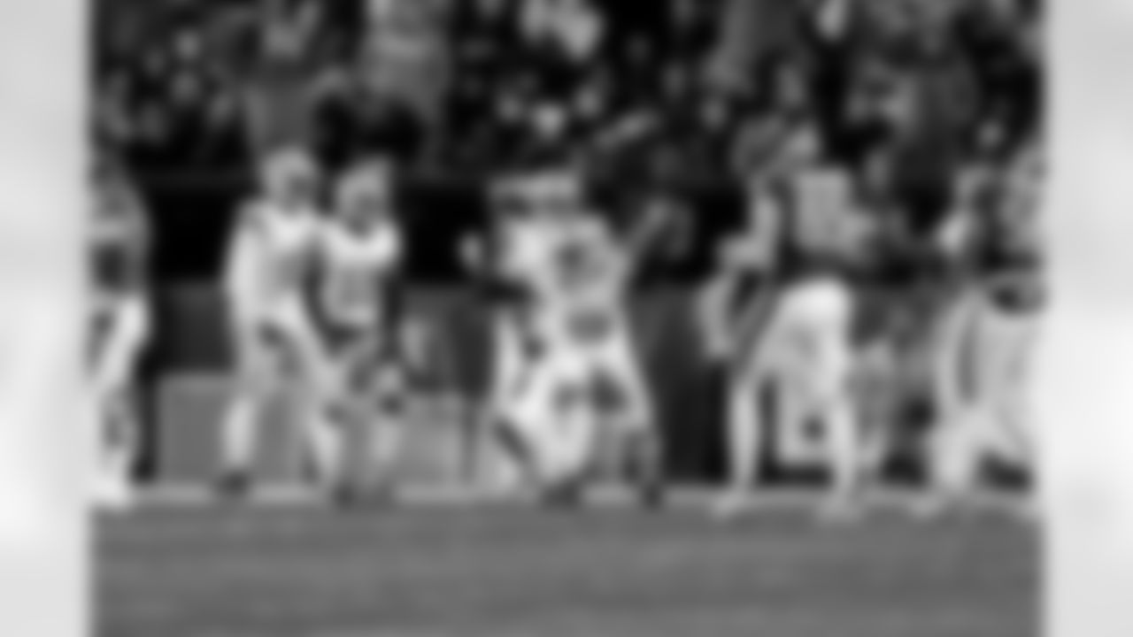 Detroit Lions safety Thomas Harper (12), Detroit Lions cornerback Arthur Maulet (27), and Detroit Lions cornerback Rock Ya-Sin (23) during an NFL football game against the Philadelphia Eagles on Sunday, Nov. 16, 2025 in Philadelphia. (Jeff Nguyen/Detroit Lions via AP)