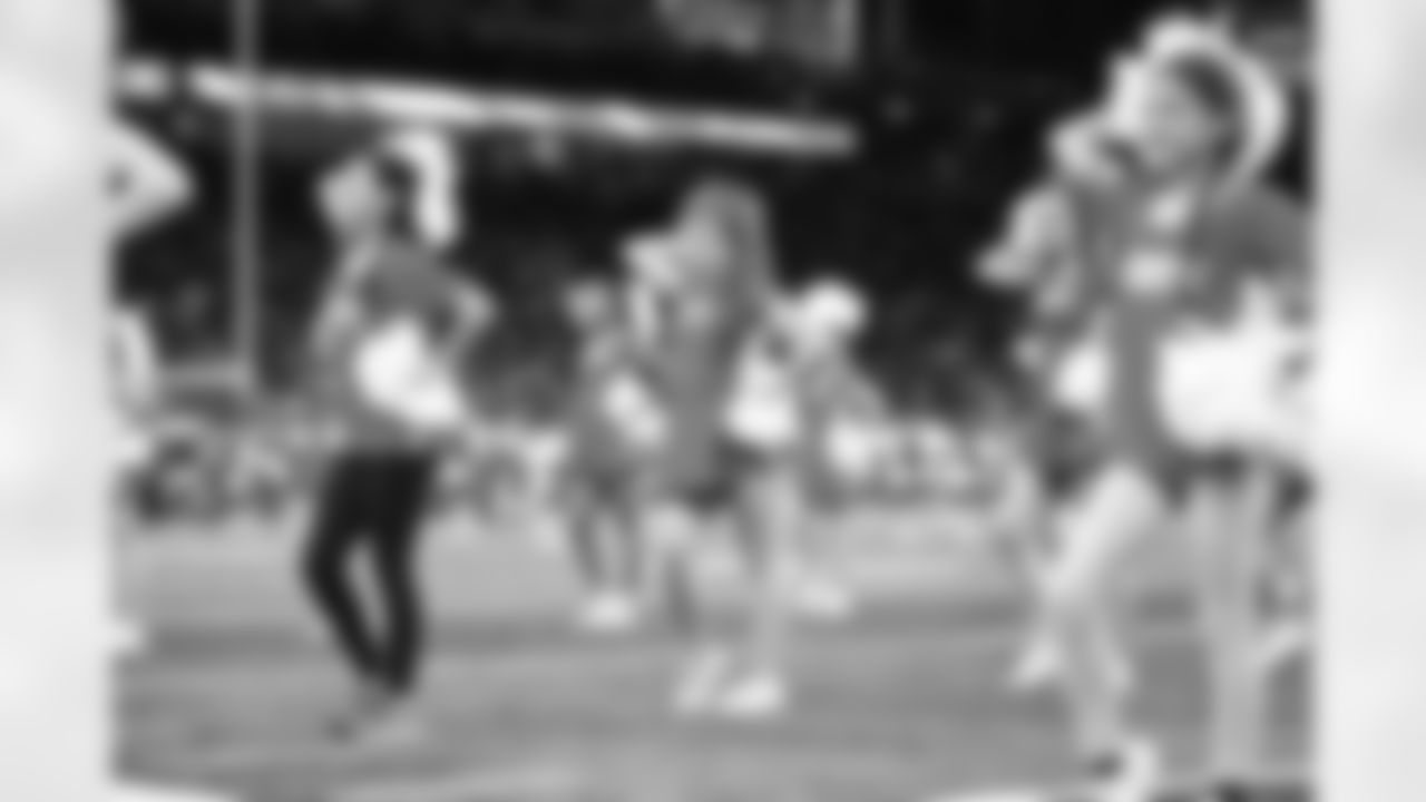 Detroit Lions Junior Cheer Clinic performs at halftime during an NFL football game against the Pittsburgh Steelers on Sunday, Dec. 21, 2025 in Detroit. (Jeff Nguyen/Detroit Lions via AP)