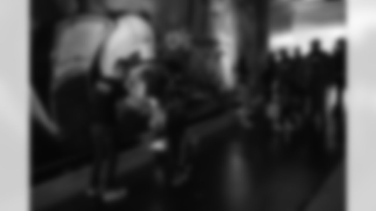 Cub Club members go trick or treating in the field tunnel during the Cub Club Halloween event at Ford Field on Oct. 29, 2025 in Detroit. (Mike Ferdinande/Detroit Lions)