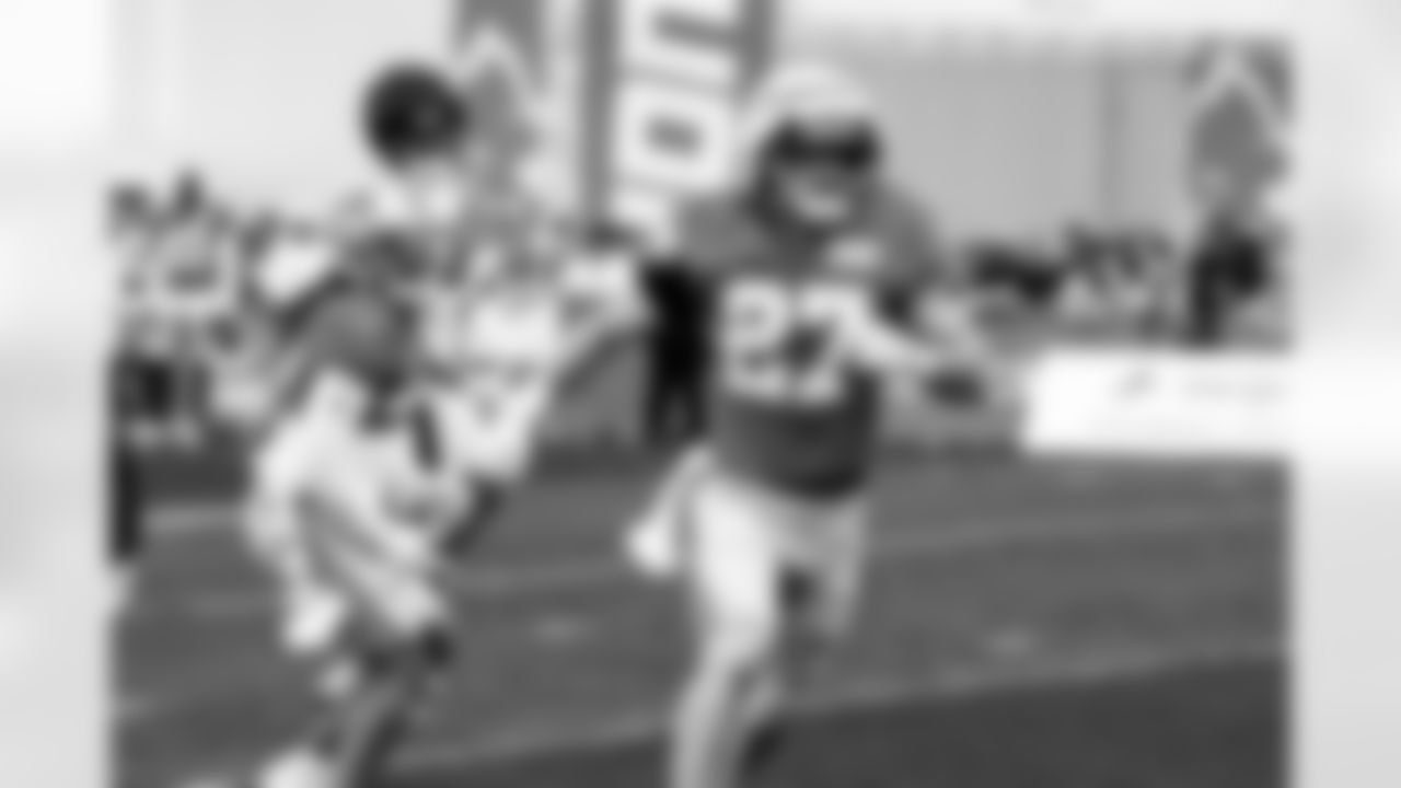 Detroit Lions safety Ian Kennelly (27) during training camp at the Meijer Performance Center on Aug. 21, 2025 in Allen Park, Mich. (Jeff Nguyen/Detroit Lions)