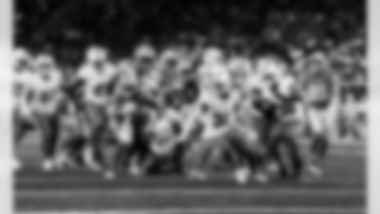 Detroit Lions running back Jacob Saylors (48) during an NFL football game against the Miami Dolphins, Saturday, August 16 in Detroit. (Jeff Nguyen/Detroit Lions via AP)