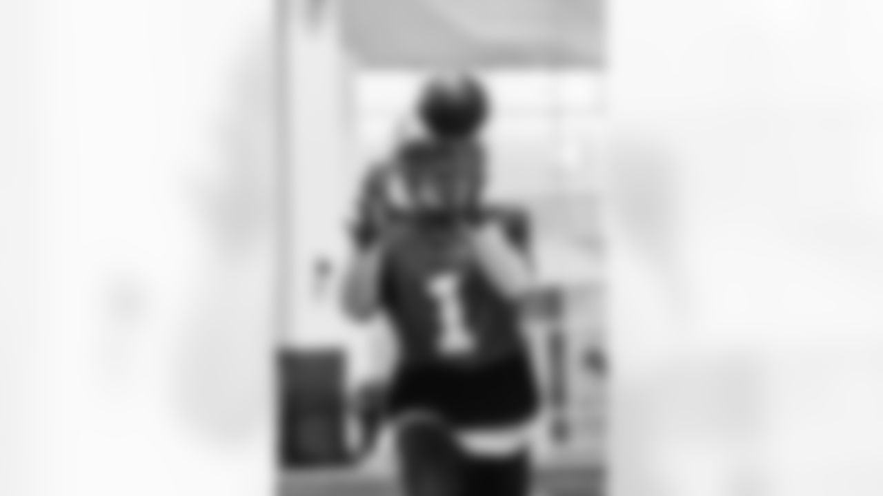 Detroit Lions wide receiver Jameson Williams (1) during practice at the Meijer Performance Center on Oct. 30, 2025 in Allen Park, Mich. (Josh Mandujano/Detroit Lions)