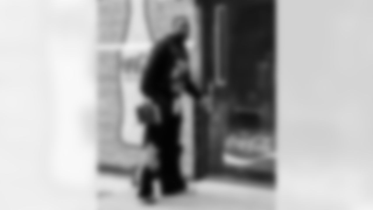 Detroit Lions cornerback Terrion Arnold (6) arrives to an NFL football game against the Green Bay Packers on Thursday, Nov. 27, 2025 in Detroit. (Jeff Nguyen/Detroit Lions via AP)