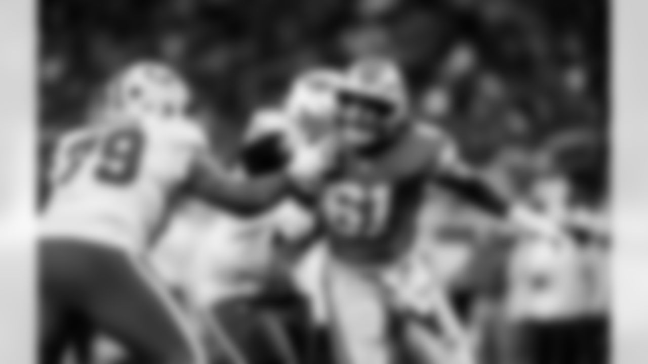 Detroit Lions edge rusher Ahmed Hassanein (61) during an NFL football game against the Miami Dolphins, Saturday, August 16 in Detroit. (Jeff Nguyen/Detroit Lions via AP)