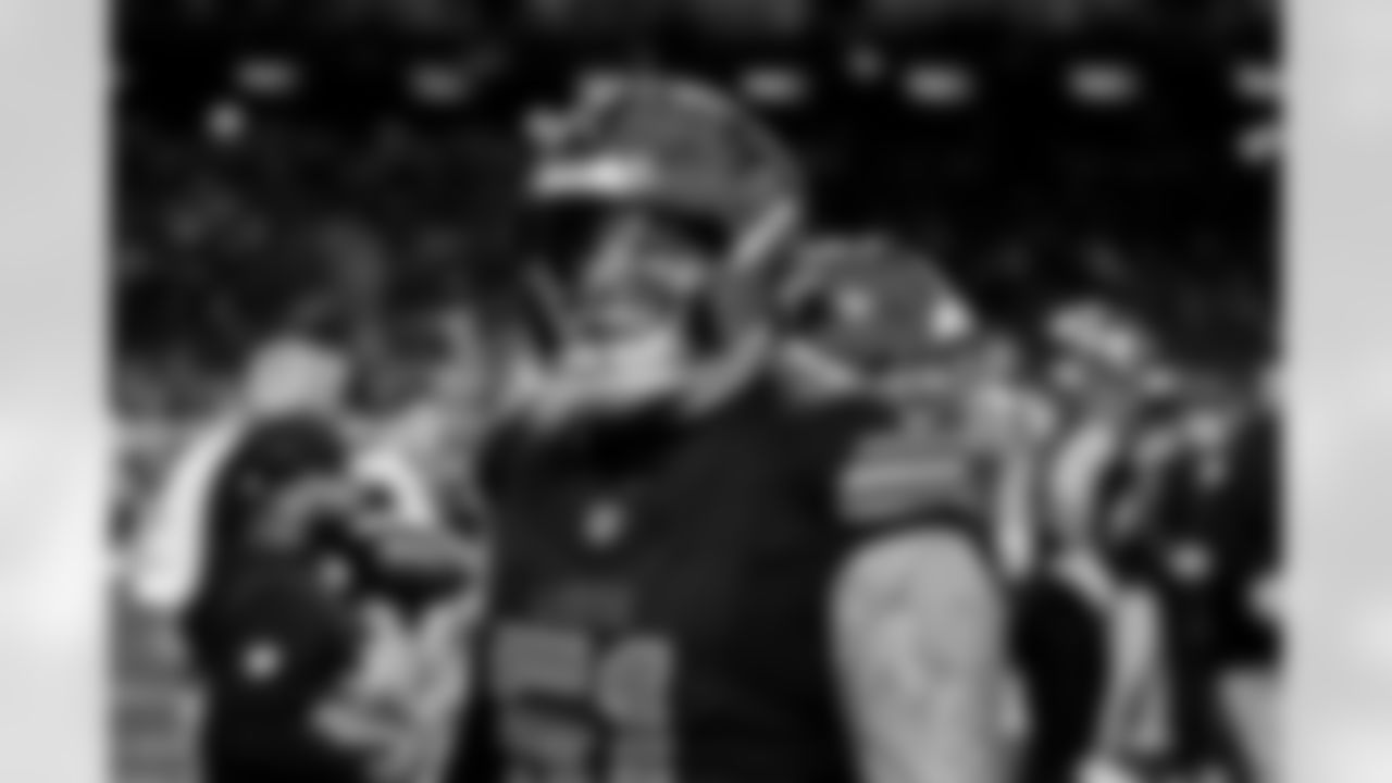 Detroit Lions defensive lineman Roy Lopez (51) before to an NFL football game against the New York Giants on Sunday, Nov. 23, 2025 in Detroit. (Jeff Nguyen/Detroit Lions via AP)