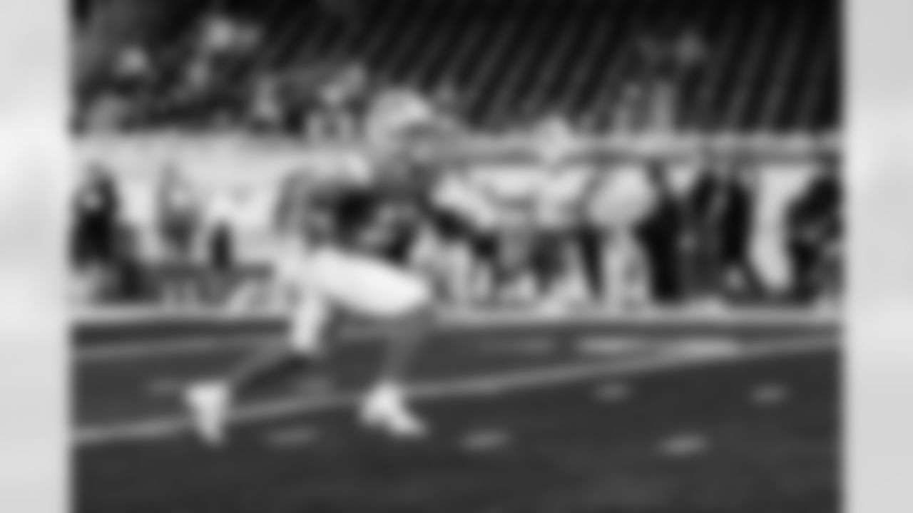 Detroit Lions running back Craig Reynolds (13) before an NFL football game against the Houston Texans on Saturday, Aug. 23, 2025 in Detroit. (Jeff Nguyen/Detroit Lions via AP)