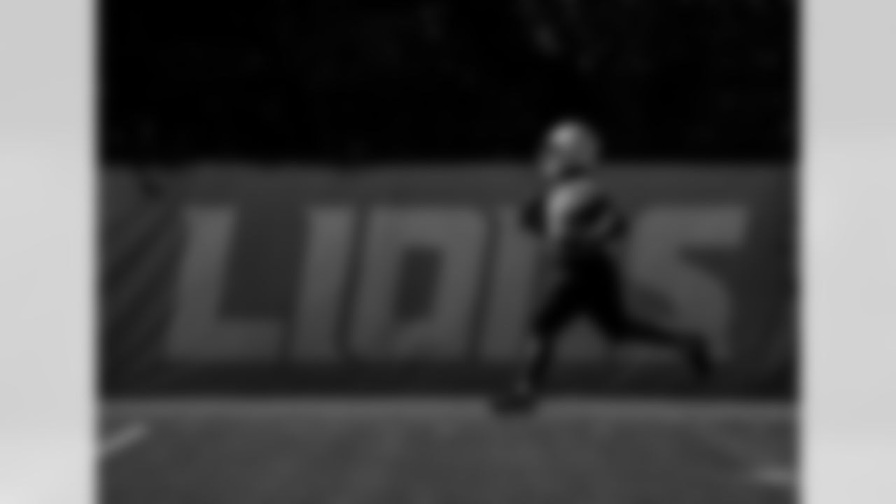 Detroit Lions running back David Montgomery (5) during practice at the Meijer Performance Center on Oct. 3, 2025 in Allen Park, Mich. (Jeff Nguyen/Detroit Lions)