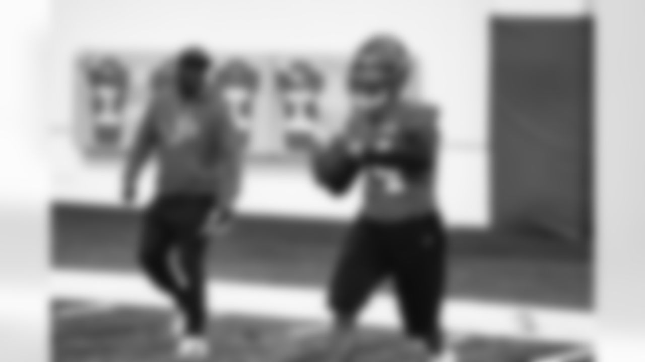 Detroit Lions wide receiver Amon-Ra St. Brown (14) during practice at the Meijer Performance Center on Nov. 20, 2025 in Allen Park, Mich. (Jeff Nguyen/Detroit Lions)