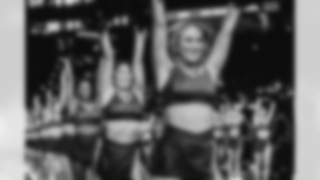 Detroit Lions Cheerleaders before an NFL football game against the New York Giants on Sunday, Nov. 23, 2025 in Detroit. (Stephanie VanWagoner/Detroit Lions)