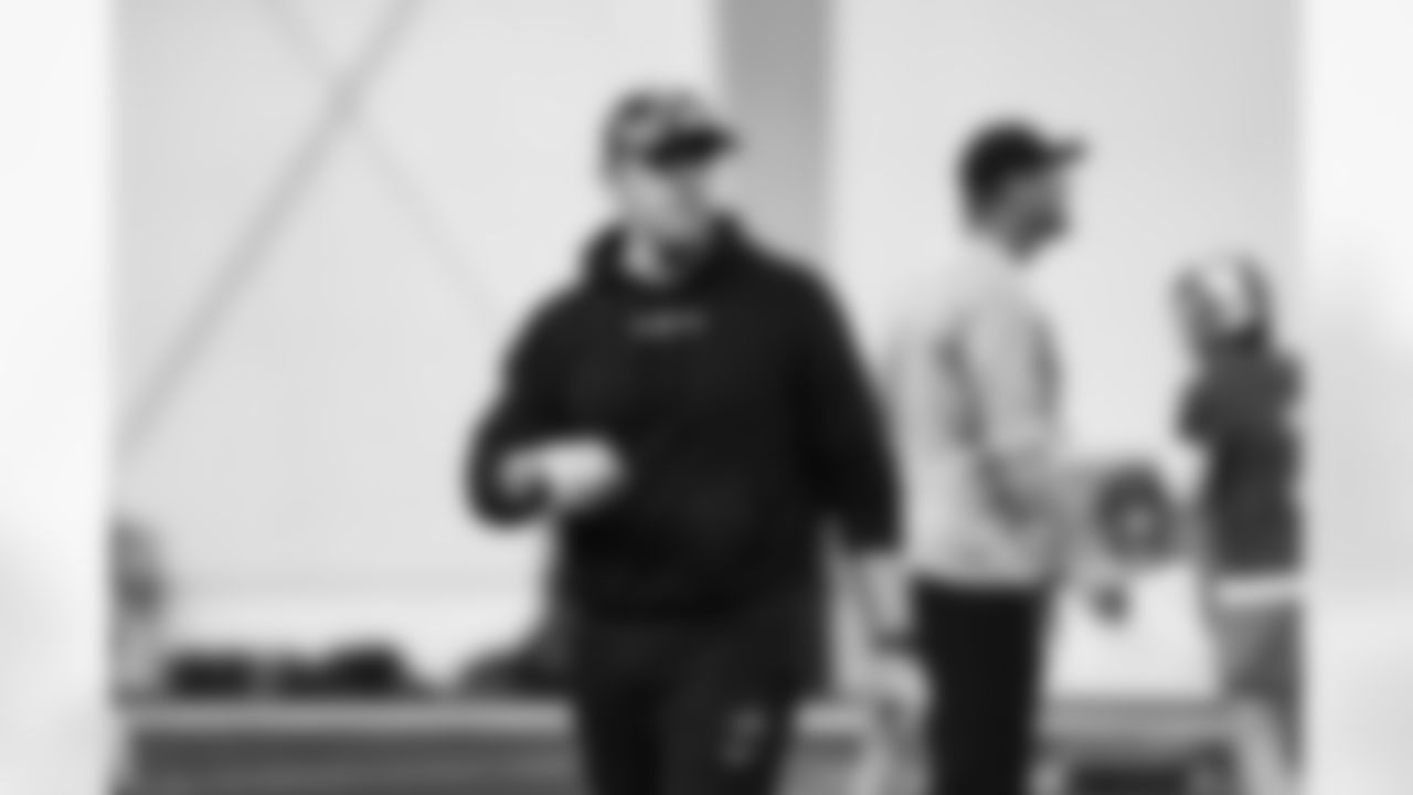 Detroit Lions Defensive Backs Coach Brian Duker during practice at the Lions training facility in Allen Park, MI on January 19, 2024. (Jeff Nguyen/Detroit Lions)