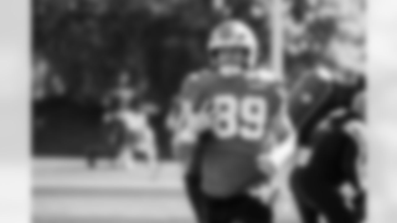 Detroit Lions tight end Brock Wright (89) during practice at the Meijer Performance Center on Oct. 9, 2025 in Allen Park, Mich. (Jeff Nguyen/Detroit Lions)
