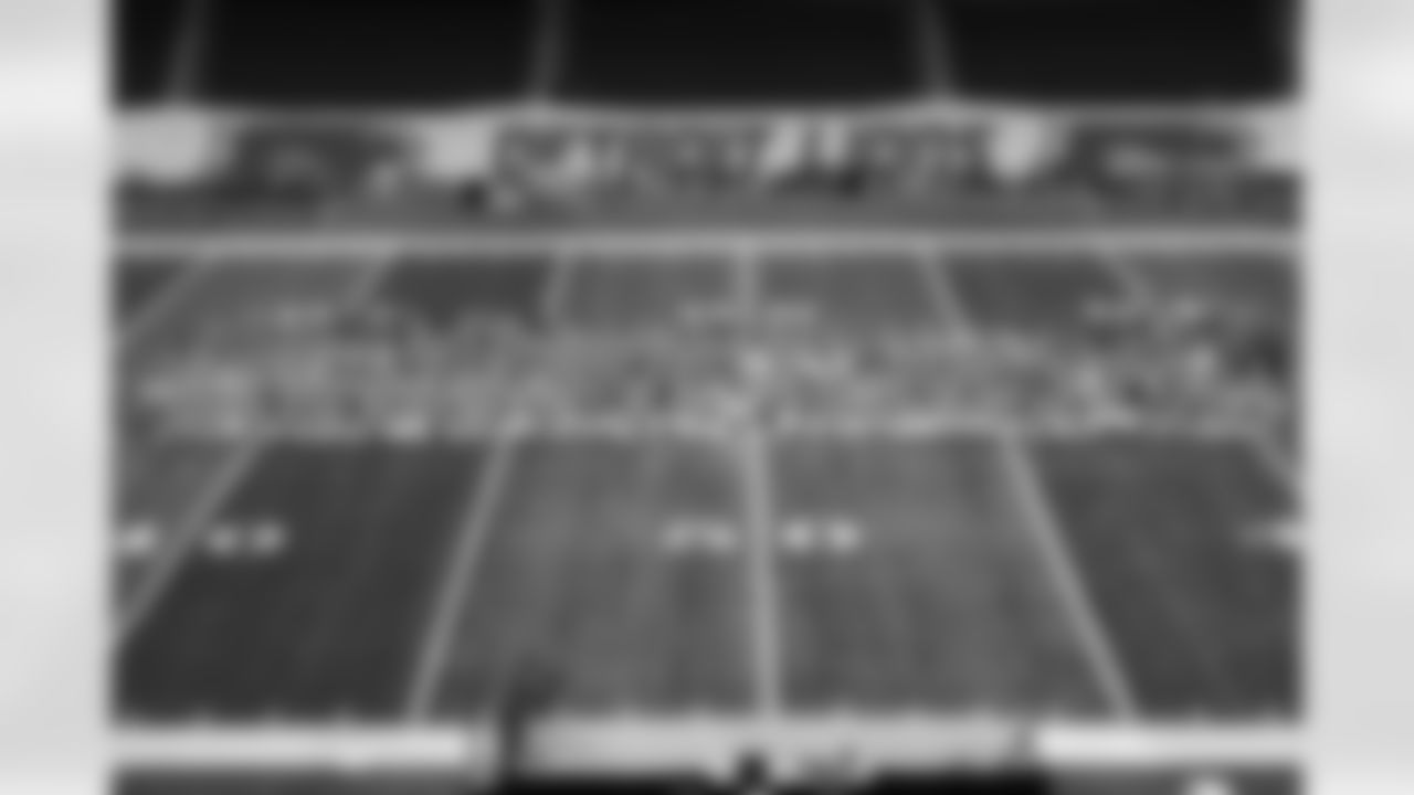 Participants during the junior cheer clinic at Ford Field on Dec. 7, 2025 in Detroit. (Mike Ferdinande/Detroit Lions)