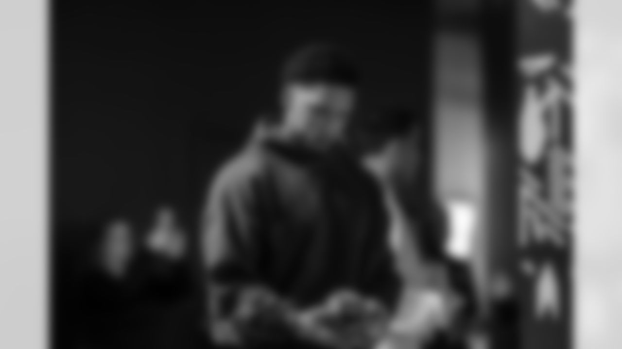 Detroit Lions running back Craig Reynolds (13) during a Strike for Literacy event at Five Iron Golf on Nov. 3, 2025 in Detroit.(Carl Jones II/Detroit Lions)