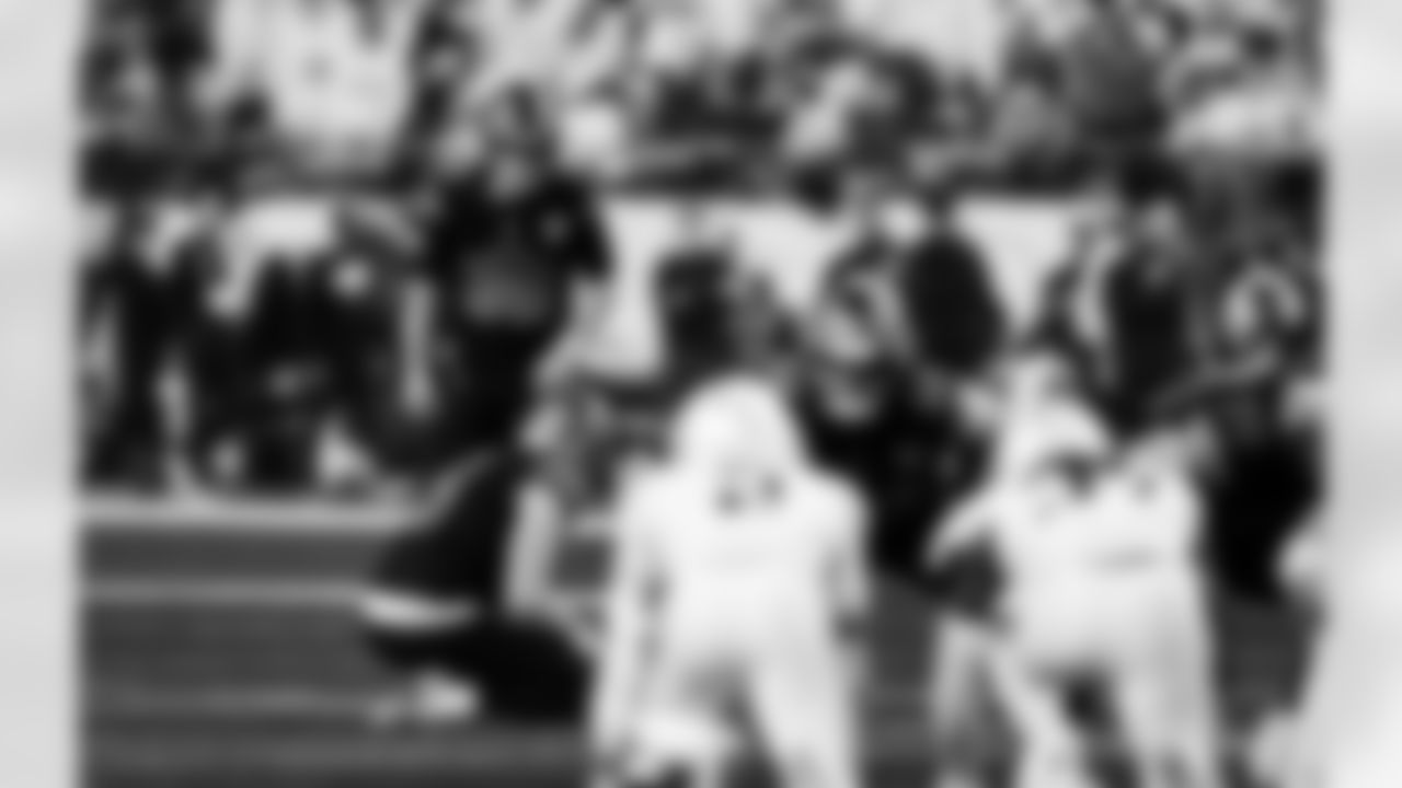 Detroit Lions kicker Jake Bates (39) kicks an extra point during an NFL football game against the Minnesota Vikings on Thursday, Dec. 25, 2025 in Minneapolis. (Jeff Nguyen/Detroit Lions via AP)