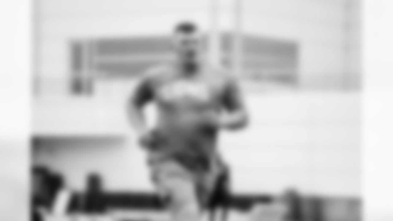 Detroit Lions offensive lineman Mason Miller during offseason workouts at the Meijer Performance Center on May 14, 2025 in Allen Park, Mich. (Jeff Nguyen/Detroit Lions)
