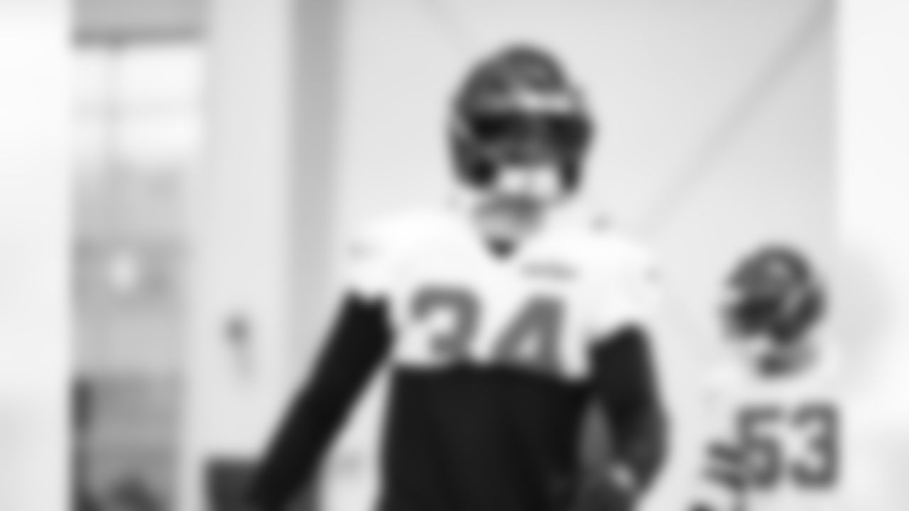 Detroit Lions linebacker Alex Anzalone (34) during practice at the Meijer Performance Center on Nov. 21, 2025 in Allen Park, Mich. (Jeff Nguyen/Detroit Lions)