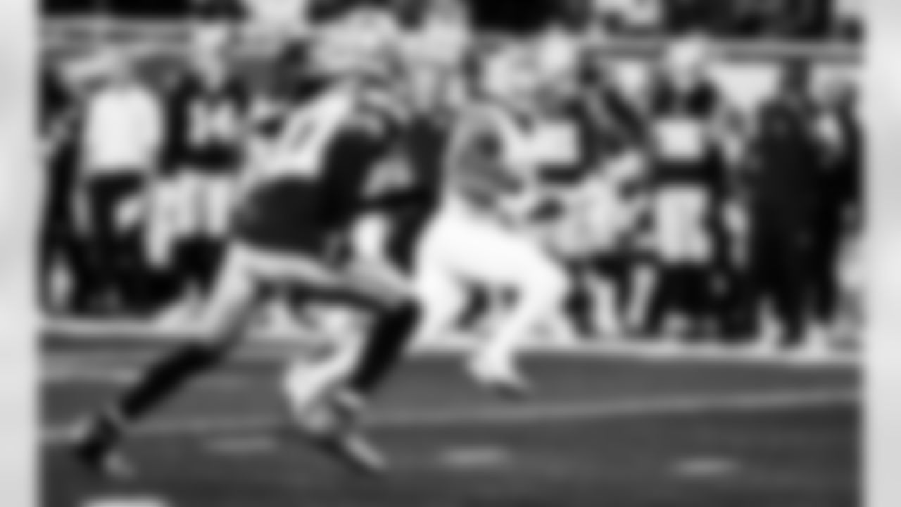 Detroit Lions running back Jahmyr Gibbs (0) during an NFL football game against the Dallas Cowboys on Thursday, Dec. 4, 2025 in Detroit. (Jeff Nguyen/Detroit Lions via AP)