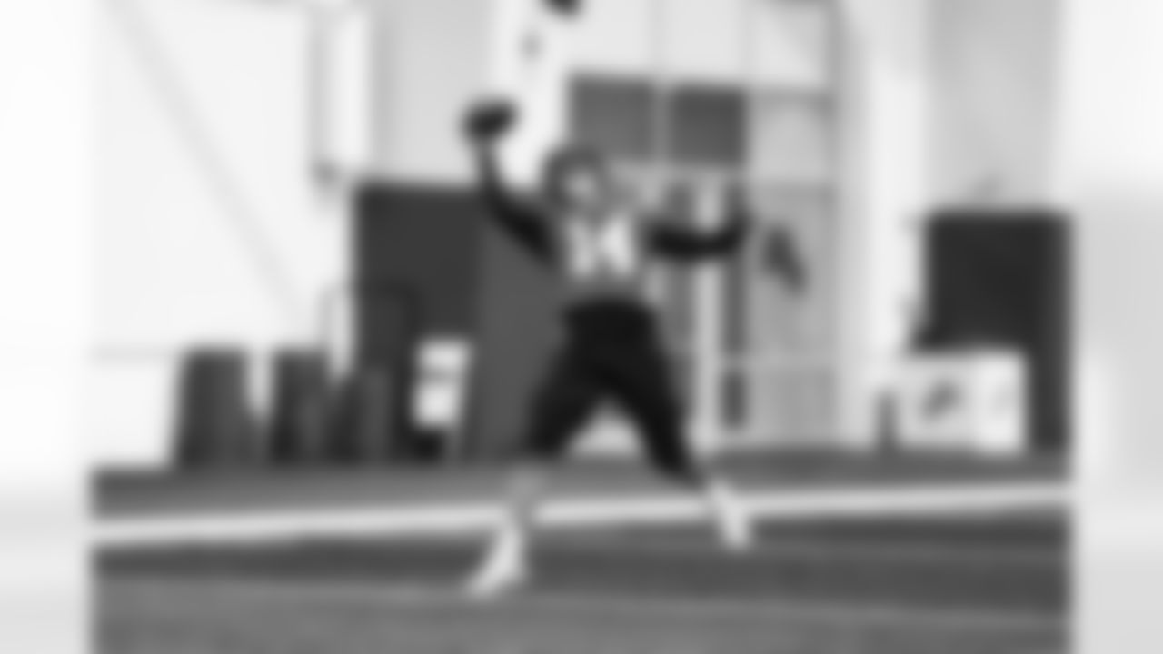 Detroit Lions wide receiver Amon-Ra St. Brown (14) during practice at the Meijer Performance Center on Nov. 21, 2025 in Allen Park, Mich. (Jeff Nguyen/Detroit Lions)