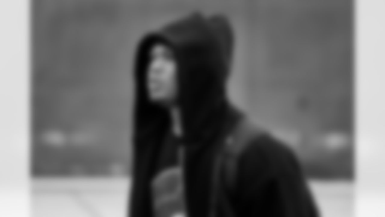 Detroit Lions running back David Montgomery (5) travels to Washington, D.C. on Nov. 8, 2025. (Jeff Nguyen/Detroit Lions via AP)