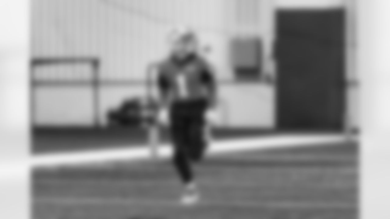 Detroit Lions wide receiver Jameson Williams (1) during practice at the Meijer Performance Center on Dec. 2, 2025 in Allen Park, Mich. (Jeff Nguyen/Detroit Lions)