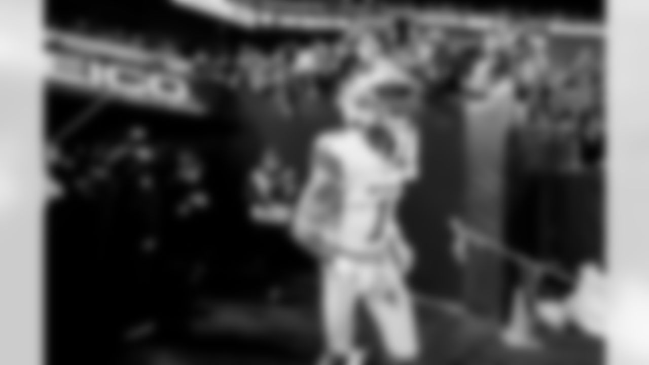 Detroit Lions wide receiver Jameson Williams (1) before an NFL football game against the Philadelphia Eagles on Sunday, Nov. 16, 2025 in Philadelphia. (Jeff Nguyen/Detroit Lions via AP)