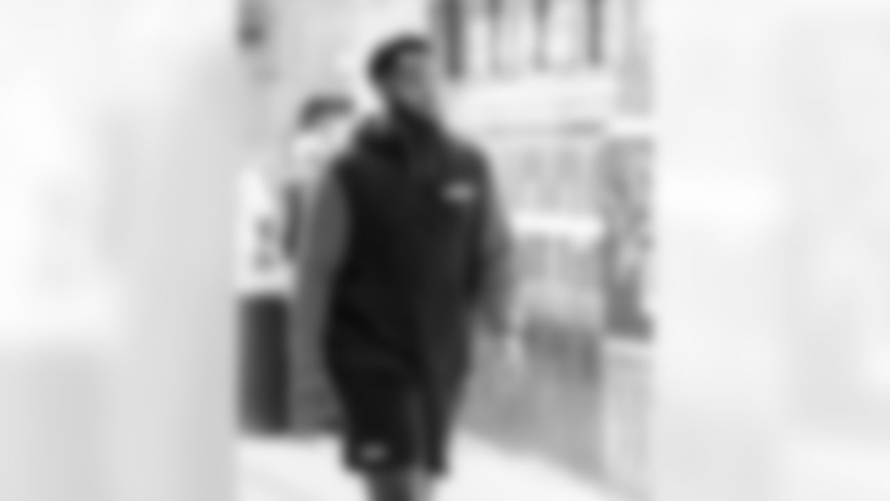 Detroit Lions offensive lineman Miles Frazier (71) arrives before an NFL football game against the Miami Dolphins, Saturday, August 16 in Detroit. (Jeff Nguyen/Detroit Lions via AP)