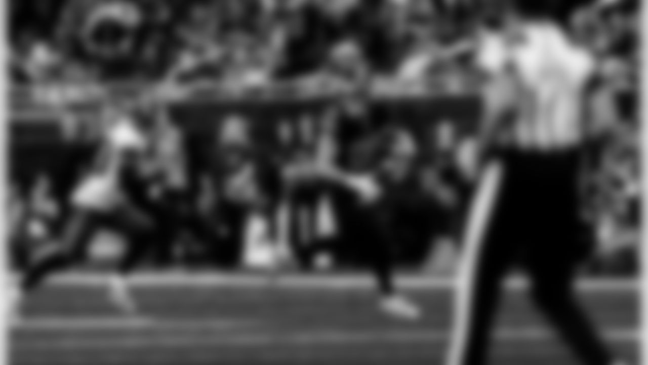 Detroit Lions tight end Brock Wright (89) during an NFL football game against the Tampa Bay Buccaneers on Monday, Oct. 20, 2025 in Detroit. (Jeff Nguyen/Detroit Lions via AP)