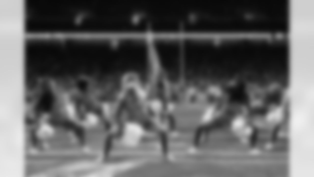 Detroit Lions Cheerleaders perform during an NFL football game against the Minnesota Vikings on Sunday, Nov. 2, 2025 in Detroit. (Mike Ferdinande/Detroit Lions)